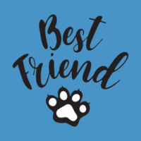 Round Neck Premium Tee White - Best Friend Paw Design