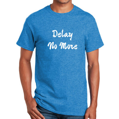 Round Neck Premium Tee Black - Delay No More Thumbnail
