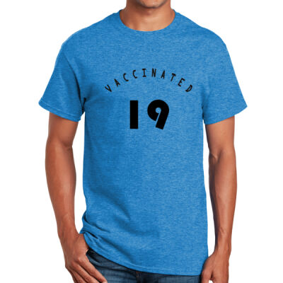 Round Neck Premium Tee White - Vaccinated 19 Thumbnail